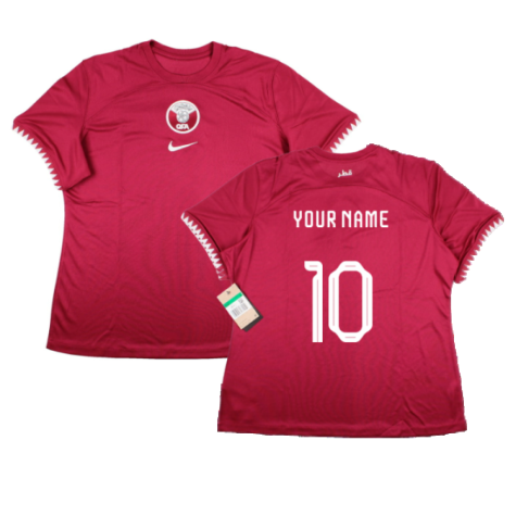 2022-2023 Qatar Home Shirt (Ladies) (Your Name)