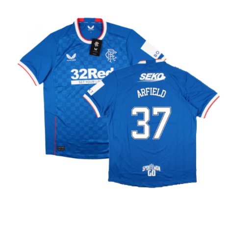 2022-2023 Rangers Home Pro Jersey (ARFIELD 37)