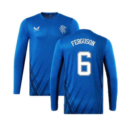 2022-2023 Rangers Long Sleeve Training Tee (Blue) (FERGUSON 6)