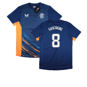 2022-2023 Rangers Match Day Tee (Navy-Orange) (GASCOIGNE 8)