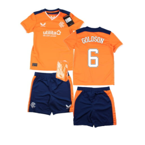 2022-2023 Rangers Third Mini Kit (GOLDSON 6)