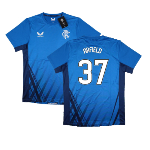 2022-2023 Rangers Training Short Sleeve Tee (Blue) (ARFIELD 37)