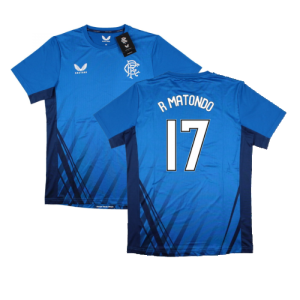 2022-2023 Rangers Training Short Sleeve Tee (Blue) (R MATONDO 17)