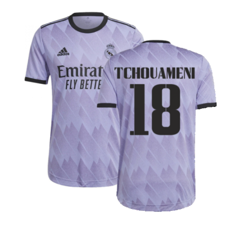 2022-2023 Real Madrid Authentic Away Shirt (TCHOUAMENI 18)