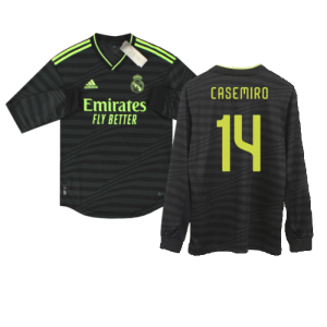 2022-2023 Real Madrid Authentic Long Sleeve Third Shirt (CASEMIRO 14) 2022-2023 Real Madrid Authentic Long Sleeve Third Shirt (CASEMIRO 14)