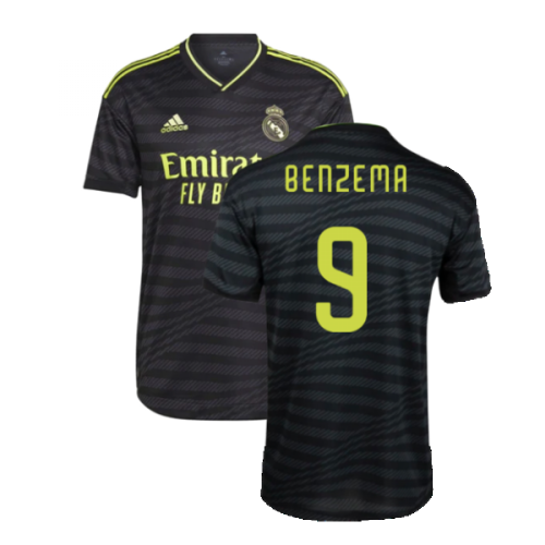 2022-2023 Real Madrid Authentic Third Shirt (BENZEMA 9)