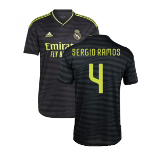 2022-2023 Real Madrid Authentic Third Shirt (SERGIO RAMOS 4)