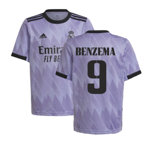 2022-2023 Real Madrid Away Shirt (Kids) (BENZEMA 9)