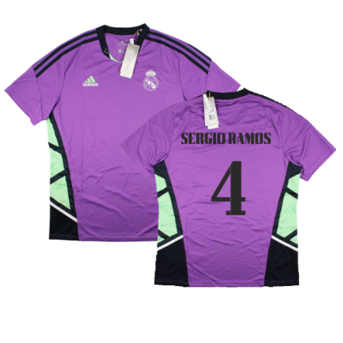 2022-2023 Real Madrid Condivo 22 Training Jersey (Purple) (SERGIO RAMOS 4)