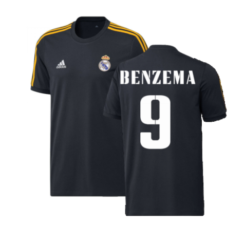 2022-2023 Real Madrid DNA 3S Tee (Navy) (BENZEMA 9)