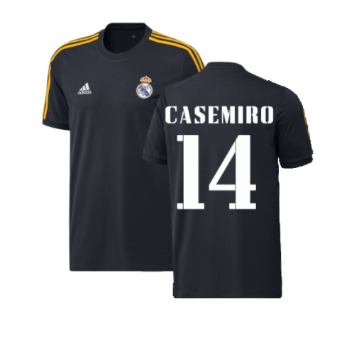 2022-2023 Real Madrid DNA 3S Tee (Navy) (CASEMIRO 14)