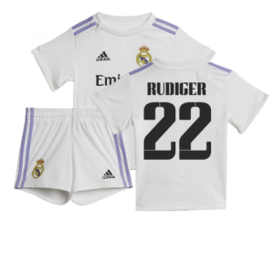 2022-2023 Real Madrid Home Baby Kit (RUDIGER 22)