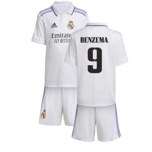 2022-2023 Real Madrid Home Mini Kit (BENZEMA 9)