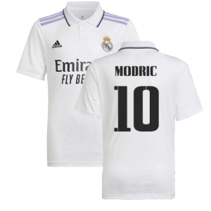 2022-2023 Real Madrid Home Shirt (Kids) (MODRIC 10)