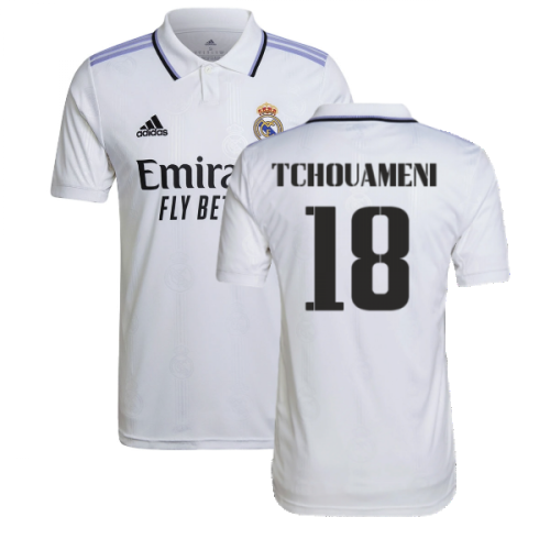 2022-2023 Real Madrid Home Shirt (TCHOUAMENI 18)