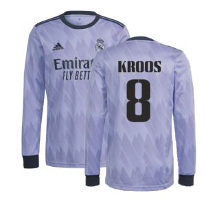 2022-2023 Real Madrid Long Sleeve Away Shirt (KROOS 8)