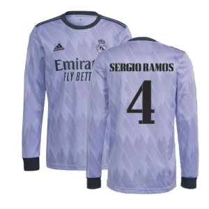 2022-2023 Real Madrid Long Sleeve Away Shirt (SERGIO RAMOS 4)