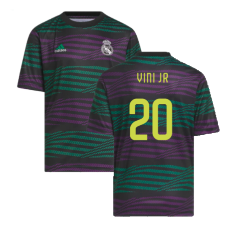 2022-2023 Real Madrid Pre-Match Jersey (Kids) (VINI JR 20)