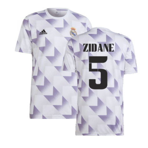 2022-2023 Real Madrid Pre-Match Shirt (White) (ZIDANE 5)