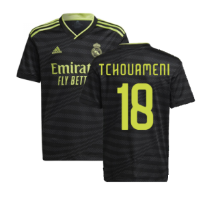 2022-2023 Real Madrid Third Shirt (Kids) (TCHOUAMENI 18)