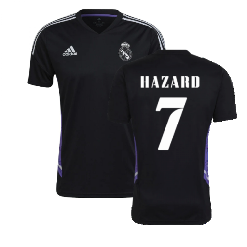 2022-2023 Real Madrid Training Shirt (Black) (HAZARD 7)