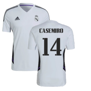 2022-2023 Real Madrid Training Shirt (White) (CASEMIRO 14)