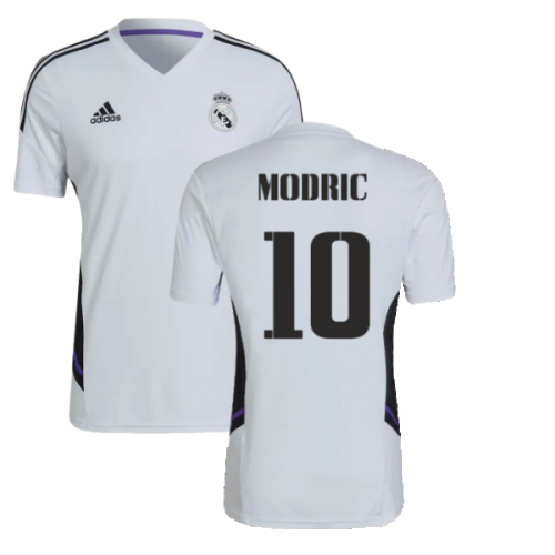 2022-2023 Real Madrid Training Shirt (White) (MODRIC 10)