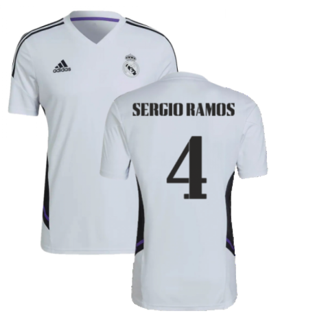 2022-2023 Real Madrid Training Shirt (White) (SERGIO RAMOS 4)