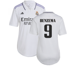 2022-2023 Real Madrid Womens Home Shirt (BENZEMA 9)