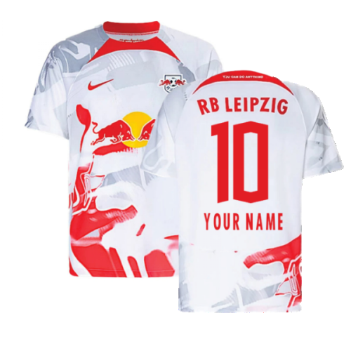 2022-2023 Red Bull Leipzig Home Shirt (White) - Kids (Your Name)