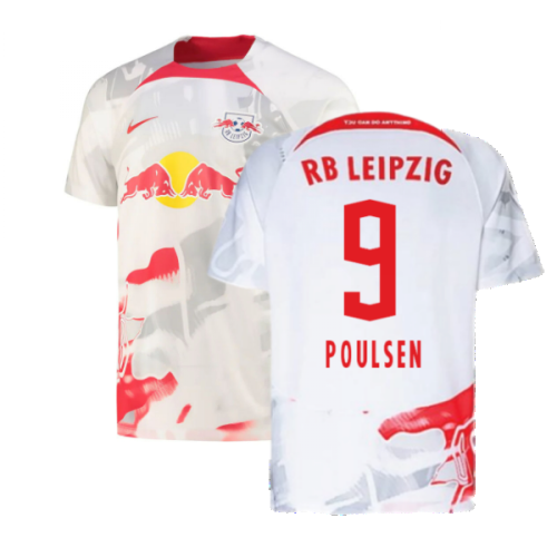 2022-2023 Red Bull Leipzig Home Shirt (White) (POULSEN 9)