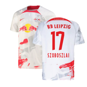 2022-2023 Red Bull Leipzig Home Shirt (White) (SZOBOSZLAI 17) 2022-2023 Red Bull Leipzig Home Shirt (White) (SZOBOSZLAI 17)
