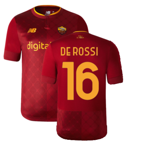 2022-2023 Roma Home Shirt (DE ROSSI 16)