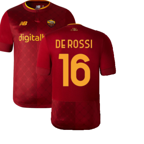 2022-2023 Roma Home Shirt (Kids) (DE ROSSI 16)