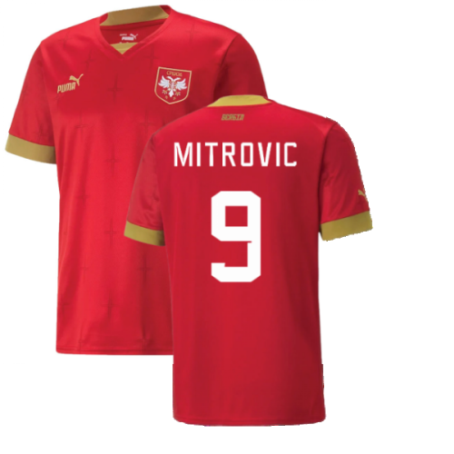 2022-2023 Serbia Home Shirt (MITROVIC 9)