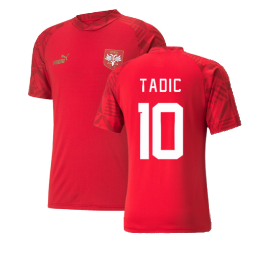 2022-2023 Serbia Pre-Match Jersey (Red) (TADIC 10)