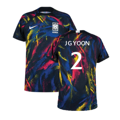 2022-2023 South Korea Away Match Vapor Shirt (J G YOON 2)