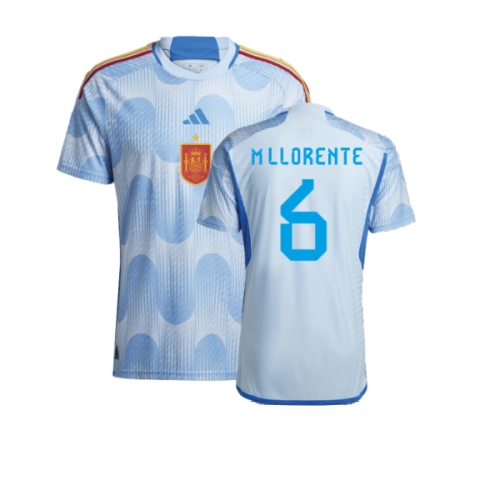 2022-2023 Spain Authentic Away Shirt (M LLORENTE 6)