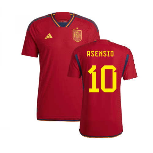 2022-2023 Spain Authentic Home Shirt (Asensio 10)