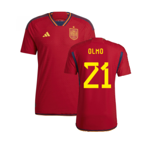 2022-2023 Spain Authentic Home Shirt (Olmo 21)