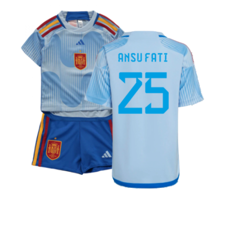 2022-2023 Spain Away Mini Kit (Ansu Fati 25)