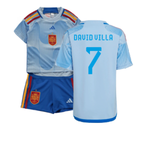 2022-2023 Spain Away Mini Kit (David Villa 7) 2022-2023 Spain Away Mini Kit (David Villa 7)