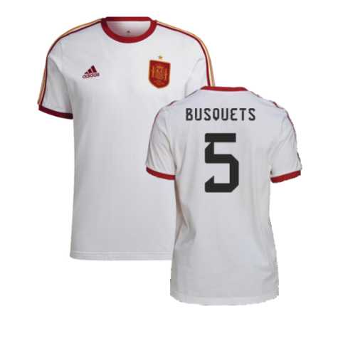 2022-2023 Spain DNA 3S Tee (White) (Busquets 5)