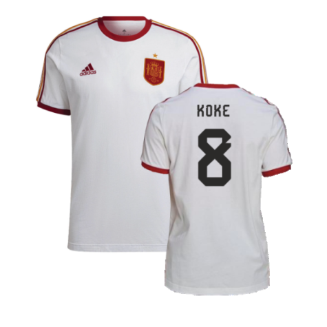 2022-2023 Spain DNA 3S Tee (White) (Koke 8)