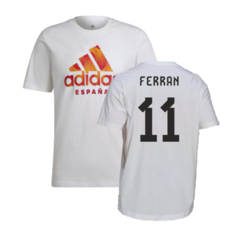 2022-2023 Spain DNA Graphic Tee (White) (Ferran 11)