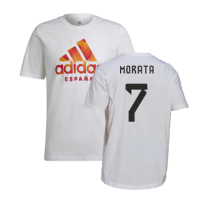 2022-2023 Spain DNA Graphic Tee (White) (Morata 7)