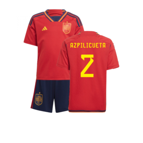 2022-2023 Spain Home Mini Kit (Azpilicueta 2)