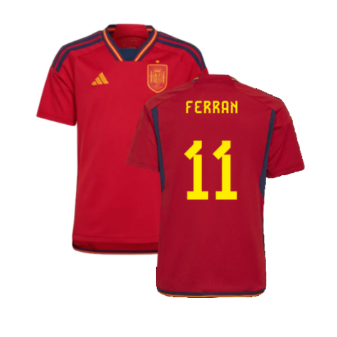 2022-2023 Spain Home Shirt (Kids) (Ferran 11)