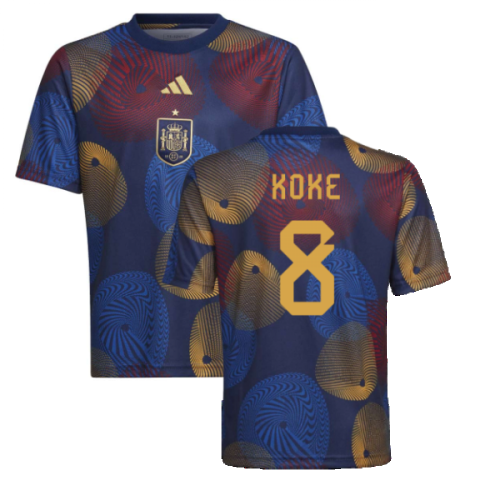 2022-2023 Spain Pre-Match Shirt (Kids) (KOKE 8)