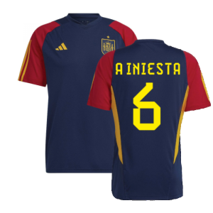 2022-2023 Spain Training Jersey (Navy) (A INIESTA 6)